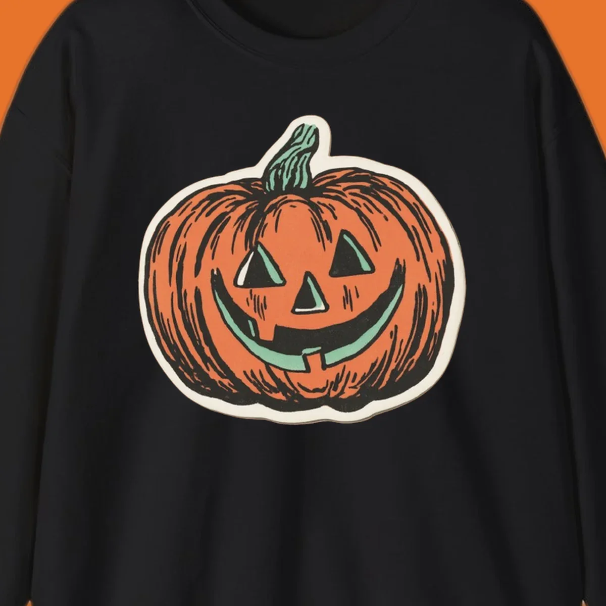 Vintage jack o lantern with a carved smile, perfect for Halloween.