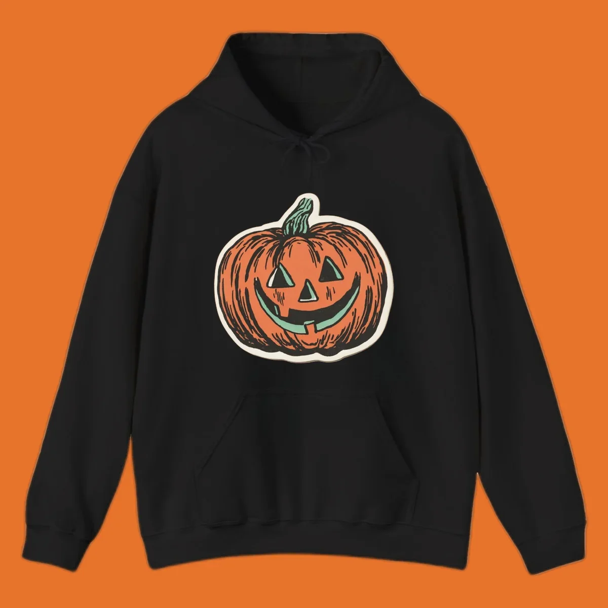 Vintage jack o lantern with a carved smile, perfect for Halloween.