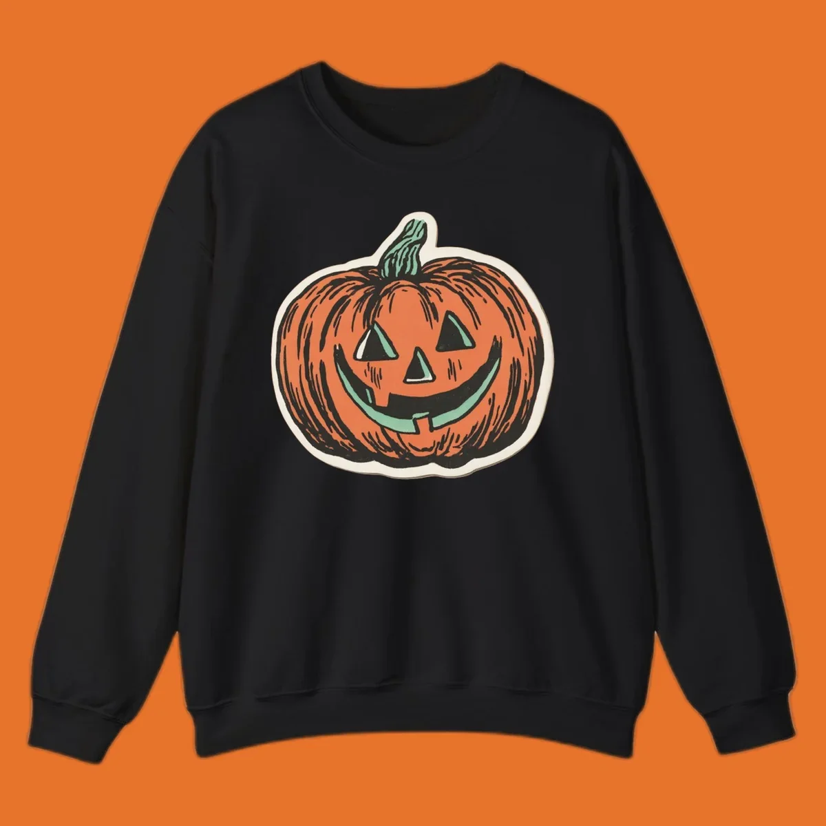 Vintage jack o lantern with a carved smile, perfect for Halloween.