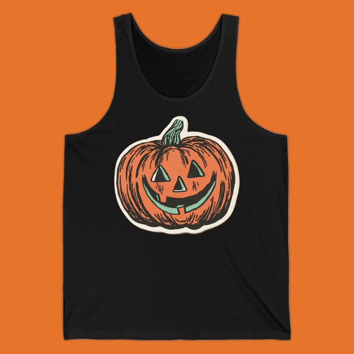 Vintage jack o lantern with a carved smile, perfect for Halloween.
