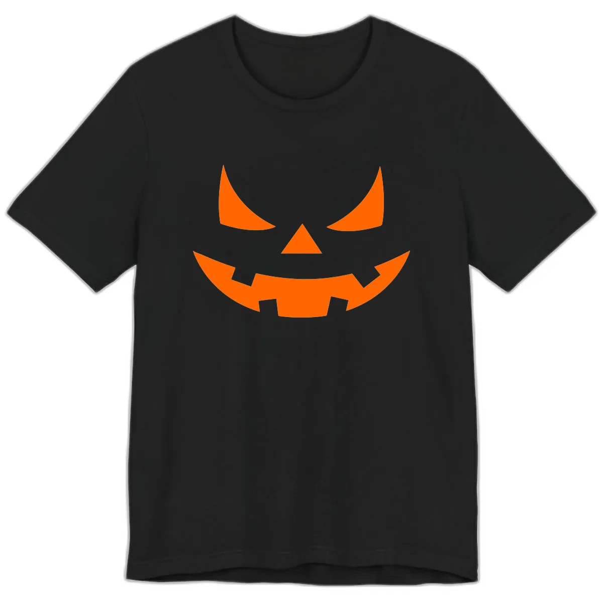 Spooky Jack-o-Lantern Face Premium T-Shirt in Black