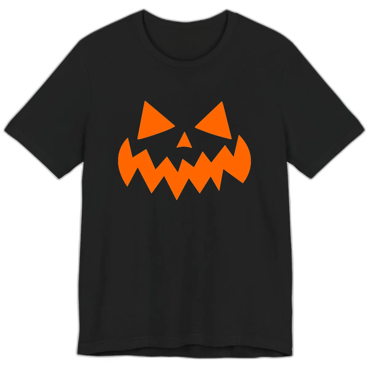 Spooky Jack-o-Lantern Face Premium T-Shirt in Black