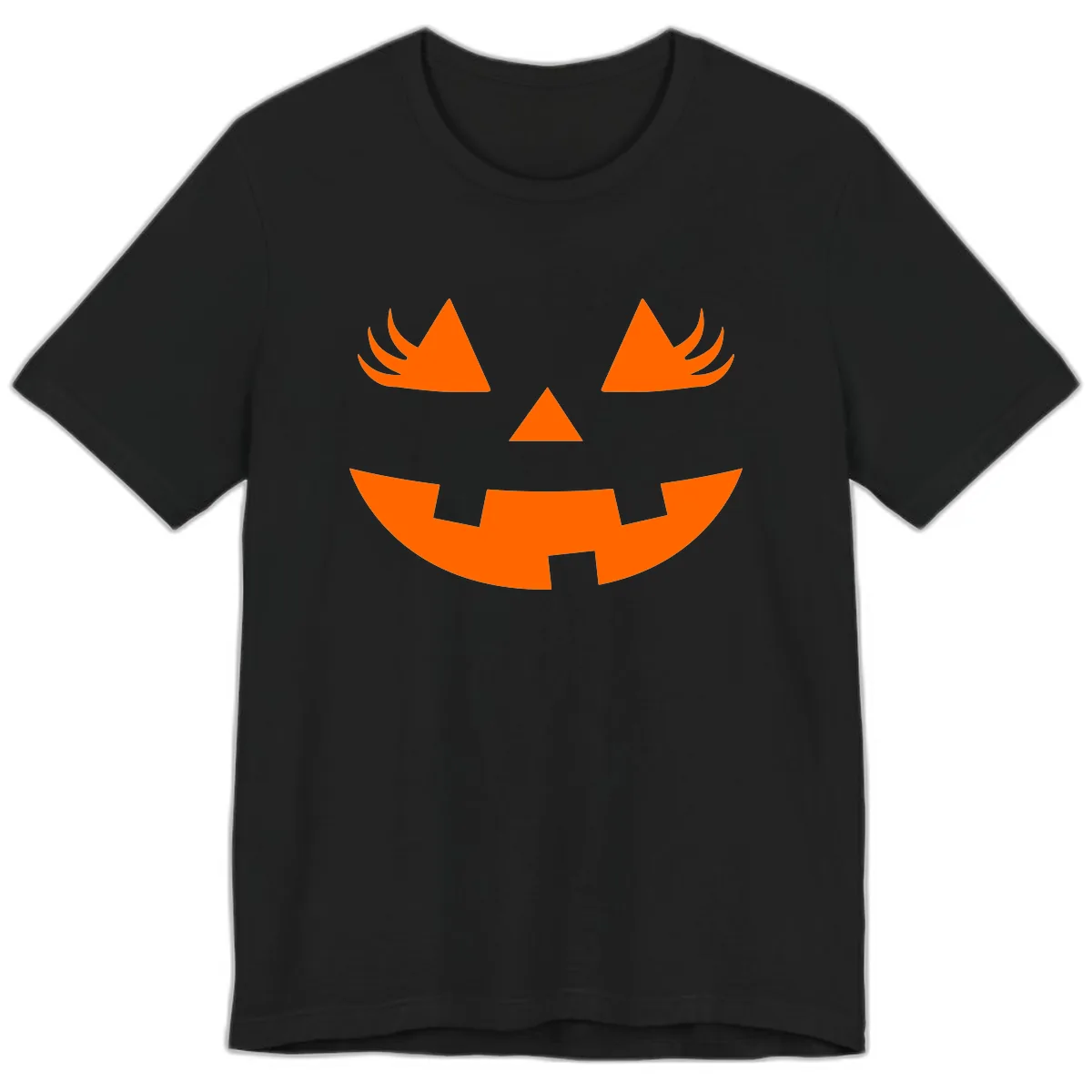 Spooky Jack O' Lantern Face Premium T-Shirt in Black