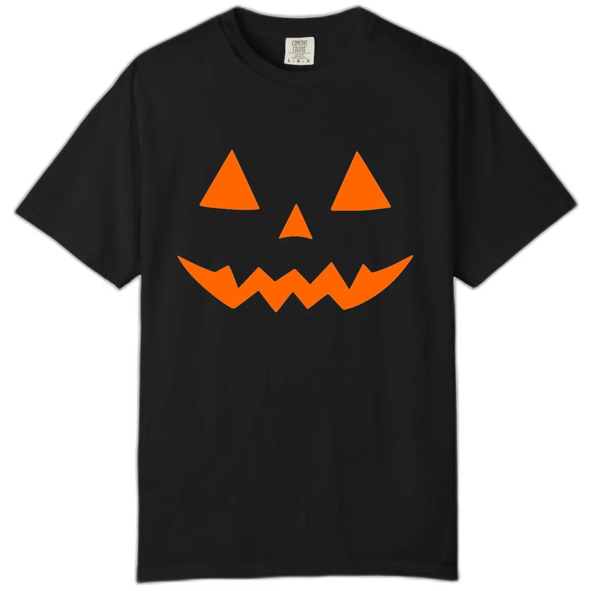 Classic Jack-o-Lantern Face Comfort Color in Black