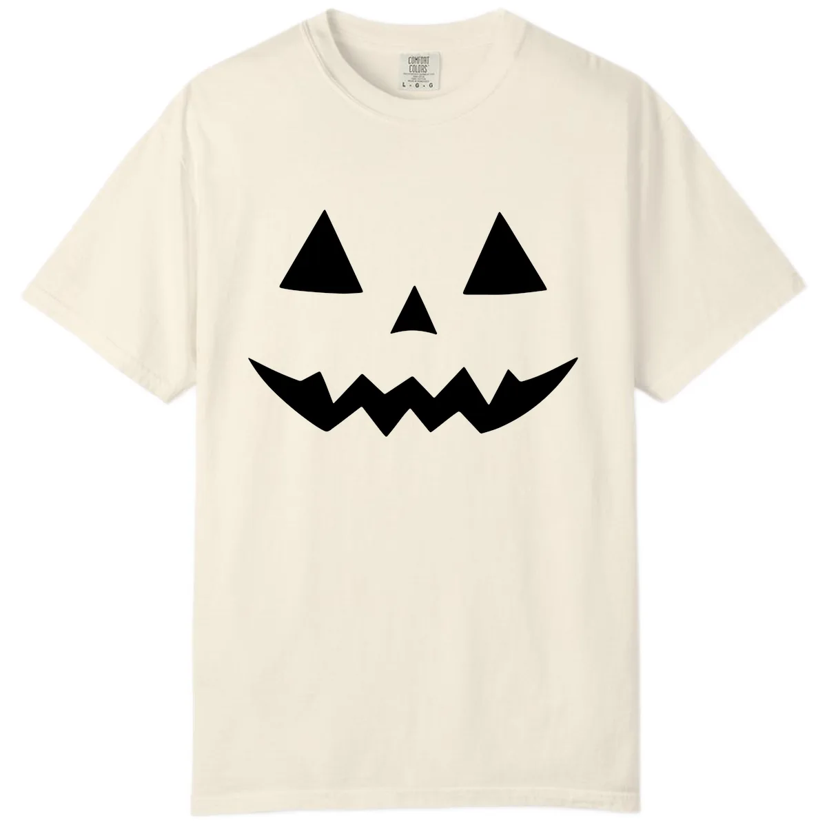 Classic Jack-o-Lantern Face Comfort Color in Ivory