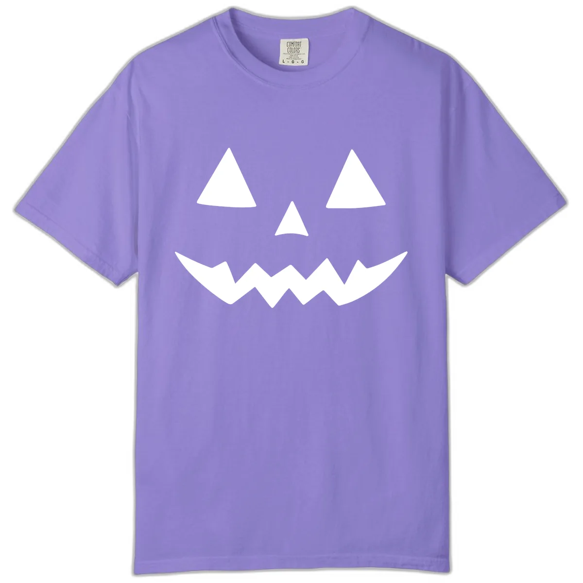 Classic Jack-o-Lantern Face Comfort Color in Violet
