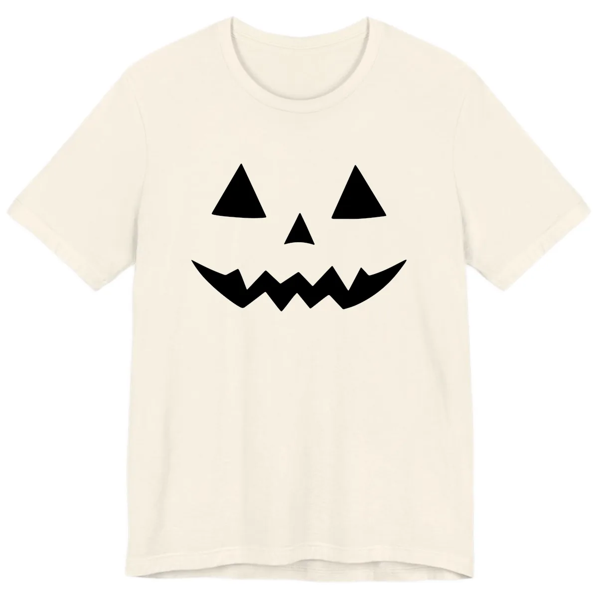 Classic Jack-o-Lantern Face Premium T-Shirt in Natural