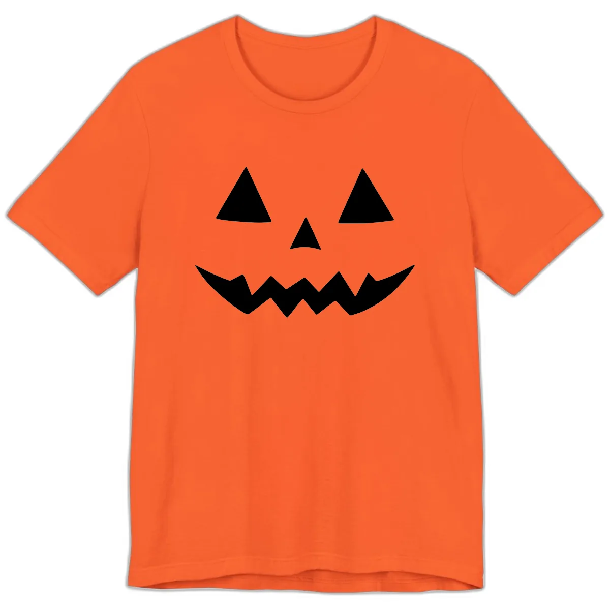 Classic Jack-o-Lantern Face Premium T-Shirt in Orange