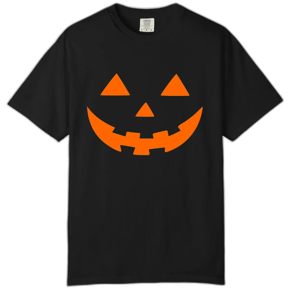 Jack O Lantern Face Comfort Color in Black