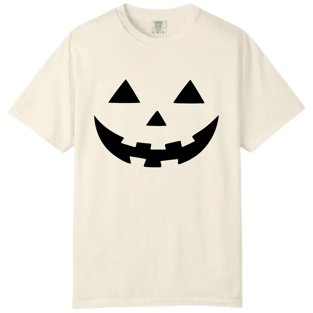 Jack O Lantern Face Comfort Color in Ivory
