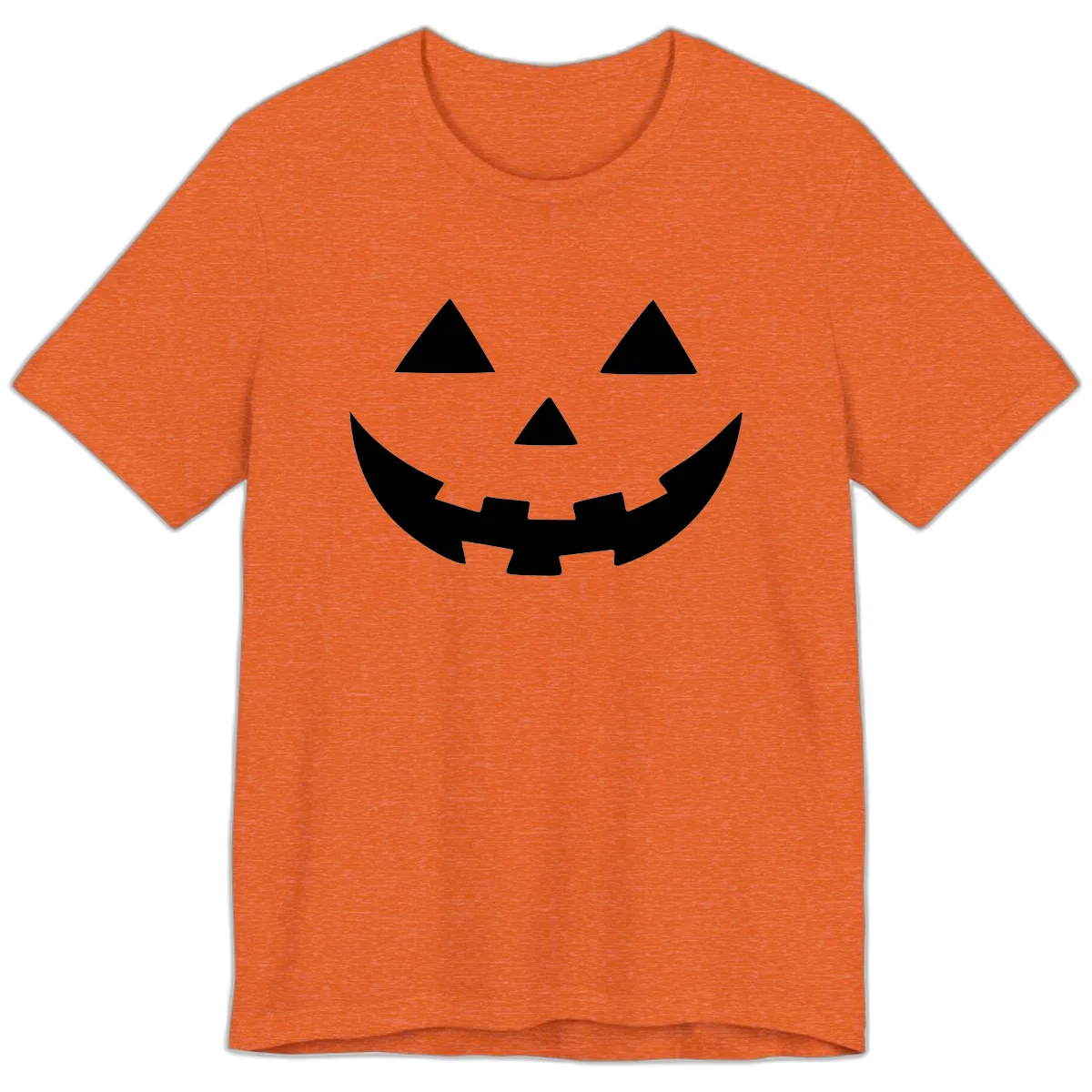 Jack O Lantern Face Premium T-Shirt in Heather Orange