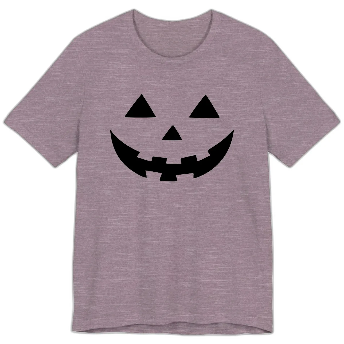 Jack O Lantern Face Premium T-Shirt in Heather Purple