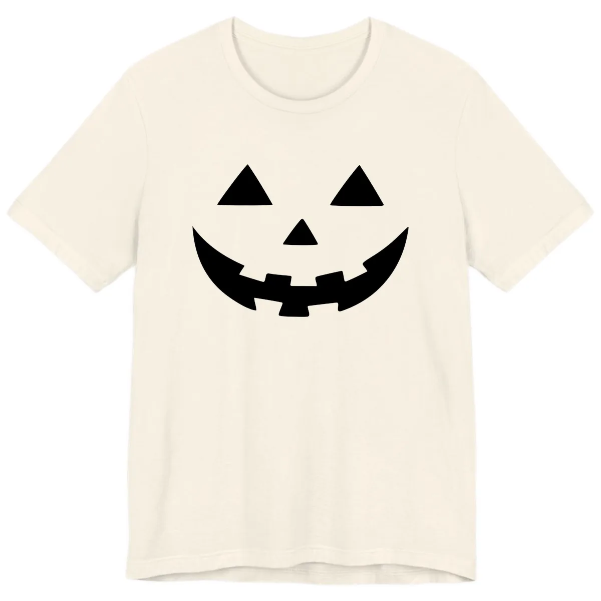 Jack O Lantern Face Premium T-Shirt in Natural