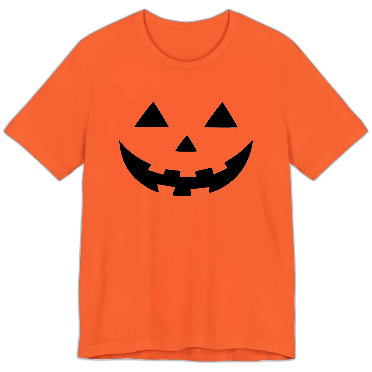 Jack O Lantern Face Premium T-Shirt in Orange