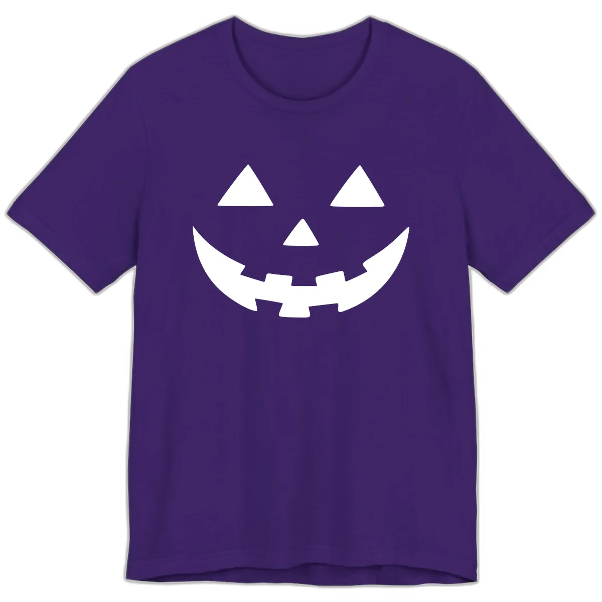 Jack O Lantern Face Premium T-Shirt in Team Purple
