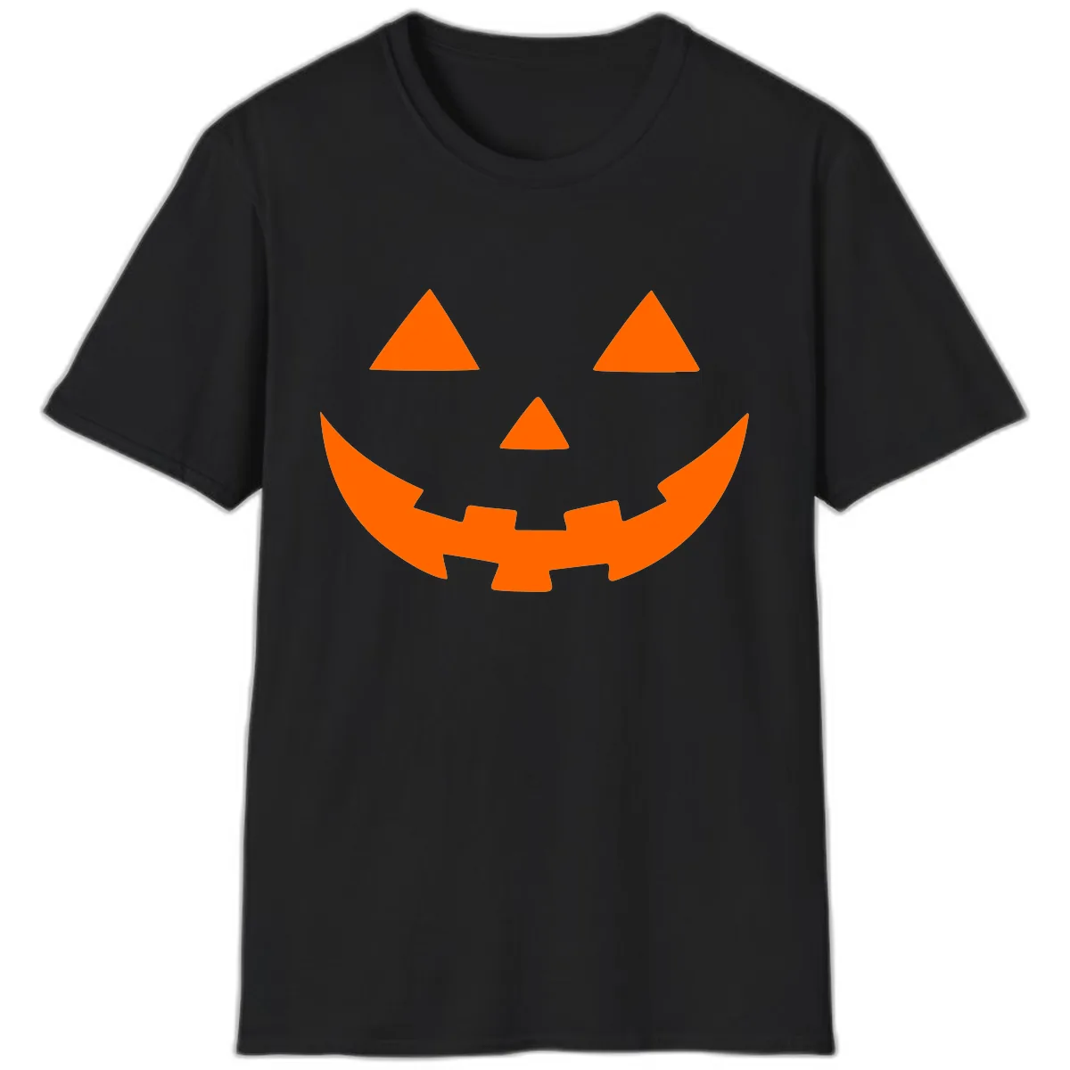 Jack O Lantern Face T-Shirt in Black