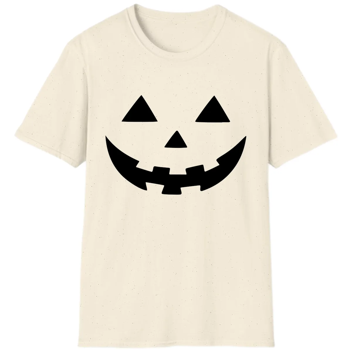 Jack O Lantern Face T-Shirt in Natural