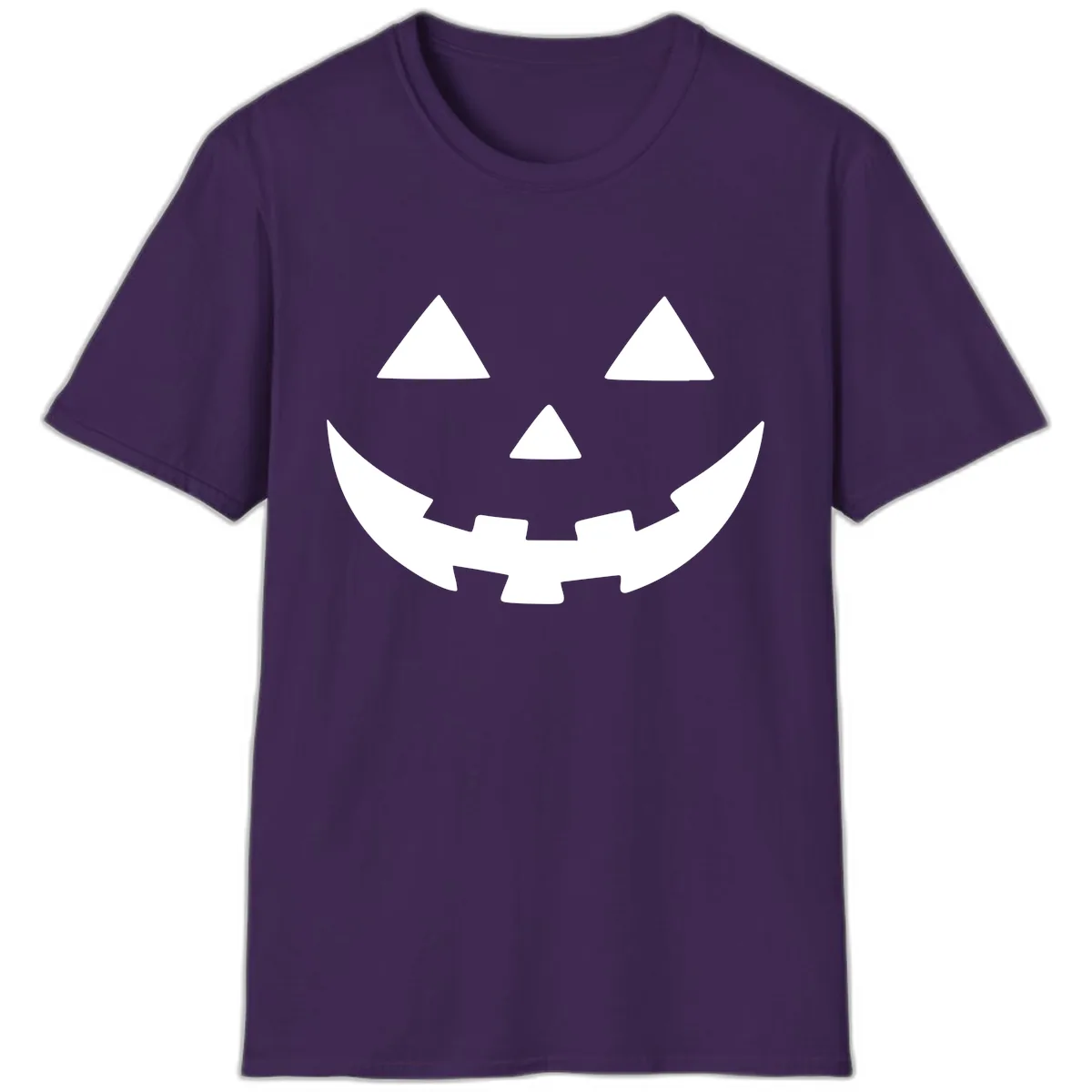 Jack O Lantern Face T-Shirt in Purple