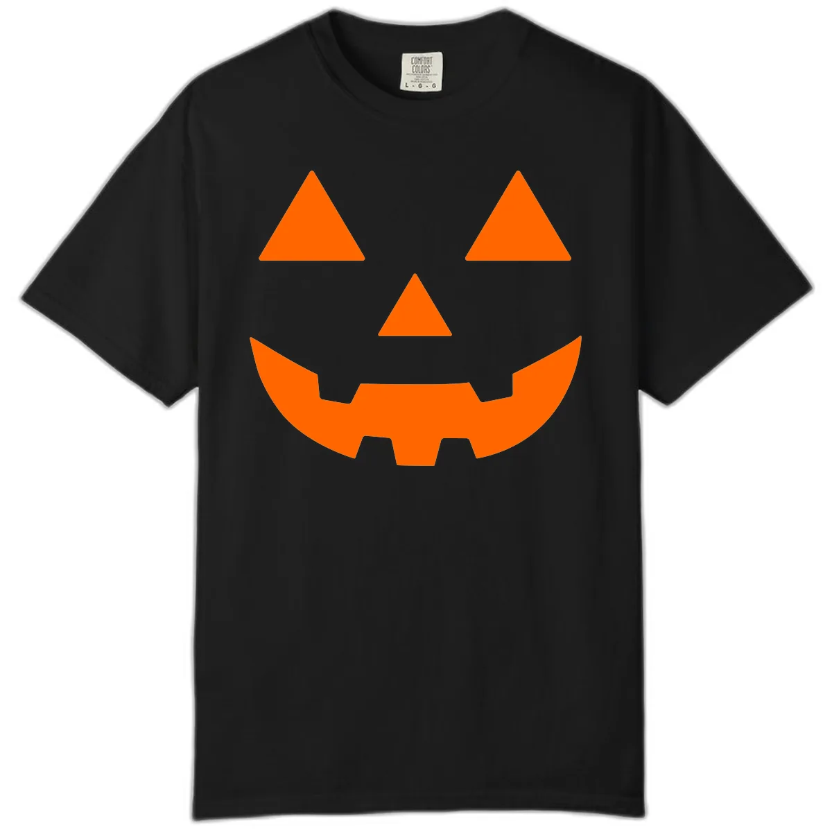 Classic Jack O' Lantern Face Comfort Color in Black