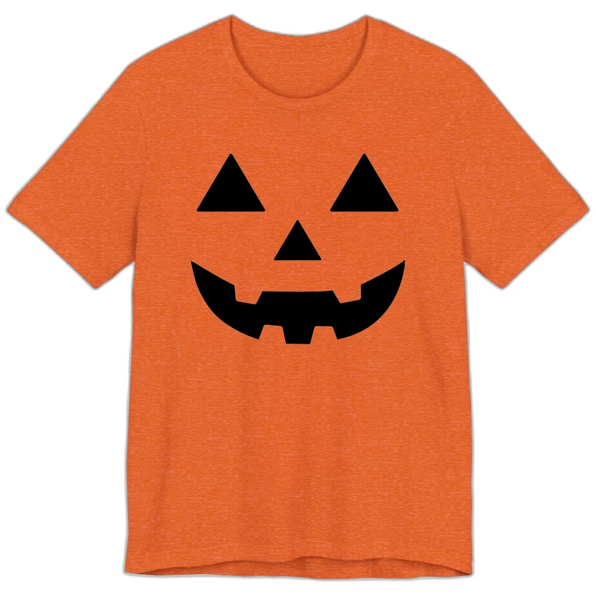 Classic Jack O' Lantern Face Premium T-Shirt in Heather Orange