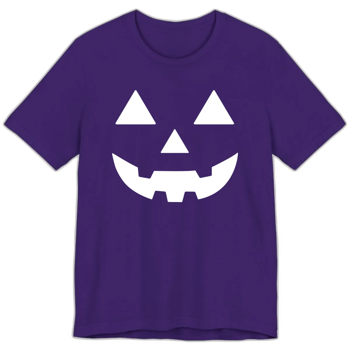 Classic Jack O' Lantern Face Premium T-Shirt in Team Purple