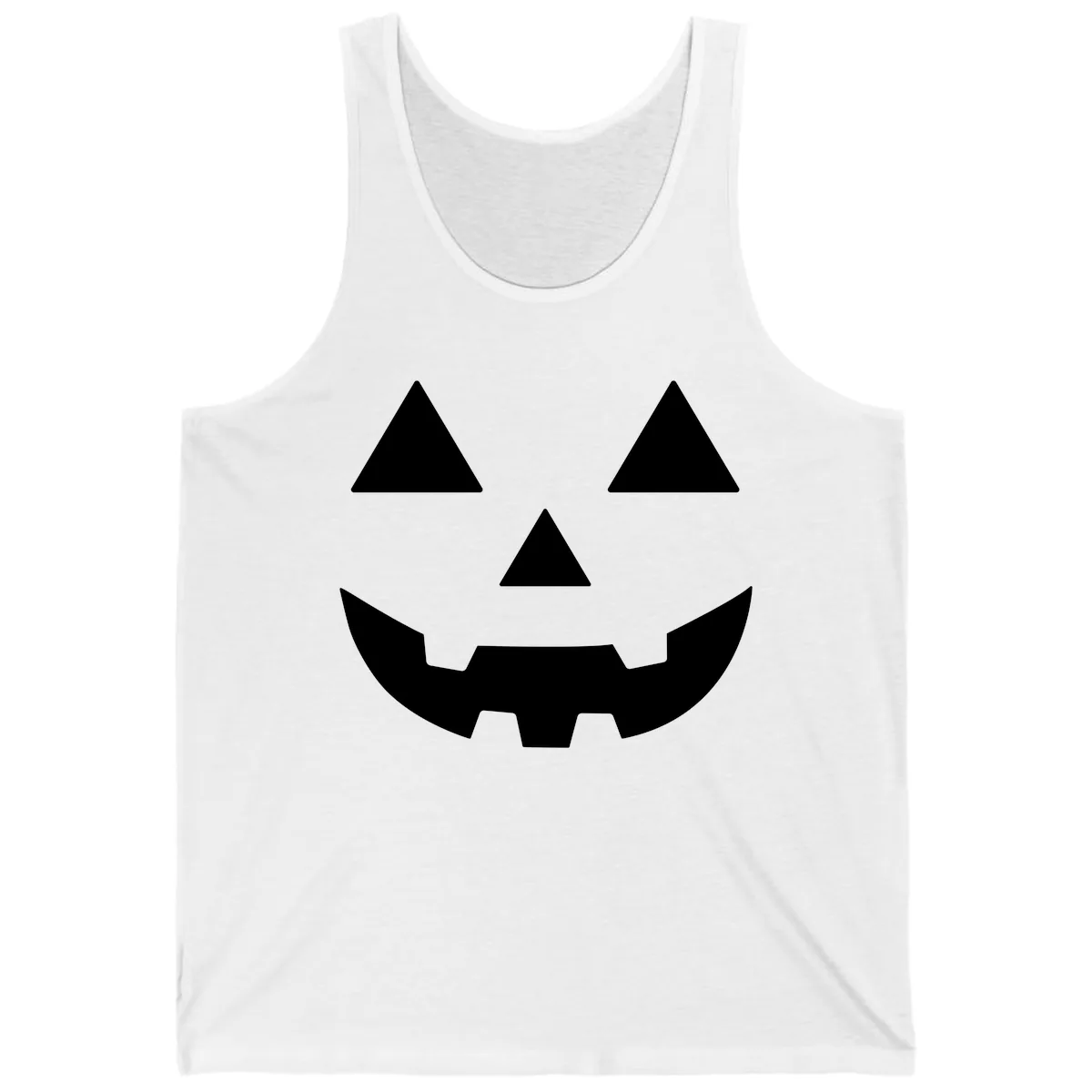 Classic Jack O' Lantern Face Tank in White