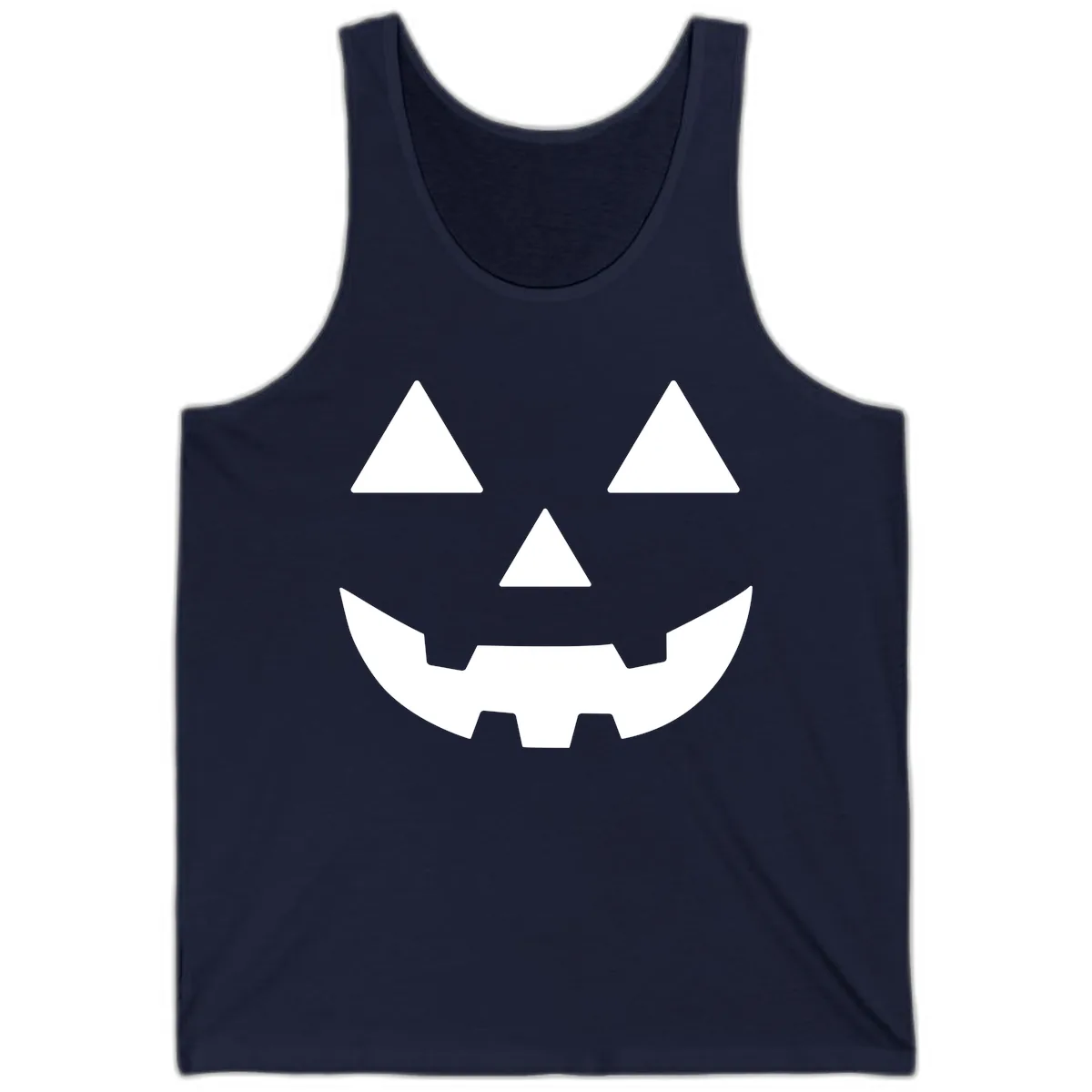 Classic Jack O' Lantern Face Tank in Navy