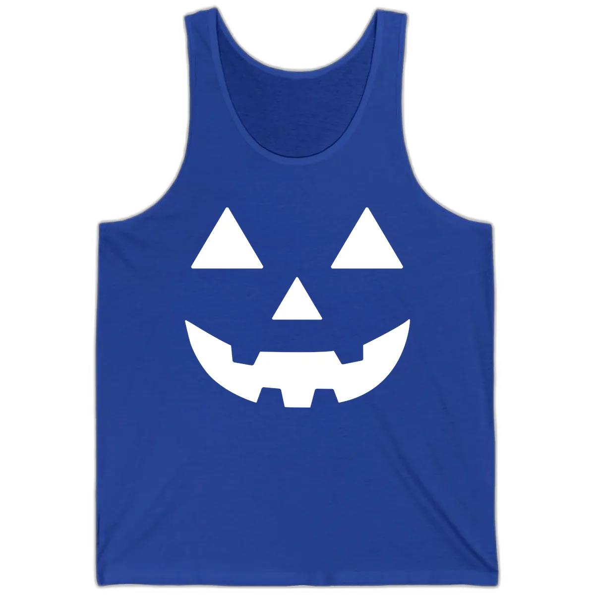 Classic Jack O' Lantern Face Tank in True Royal