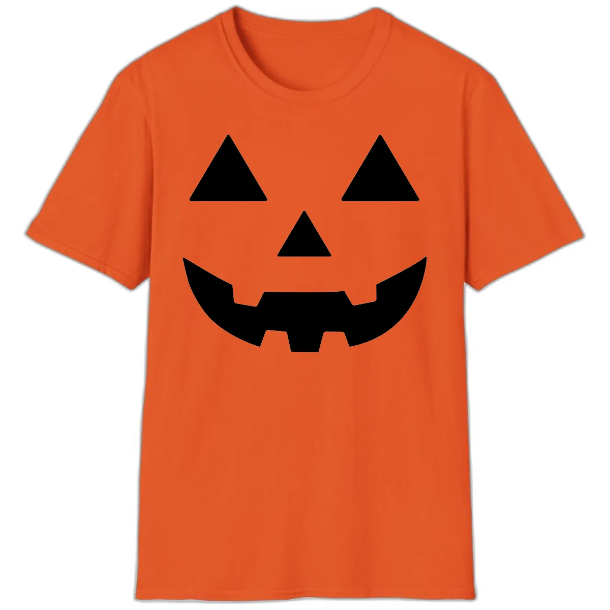Classic Jack O' Lantern Face T-Shirt in Orange