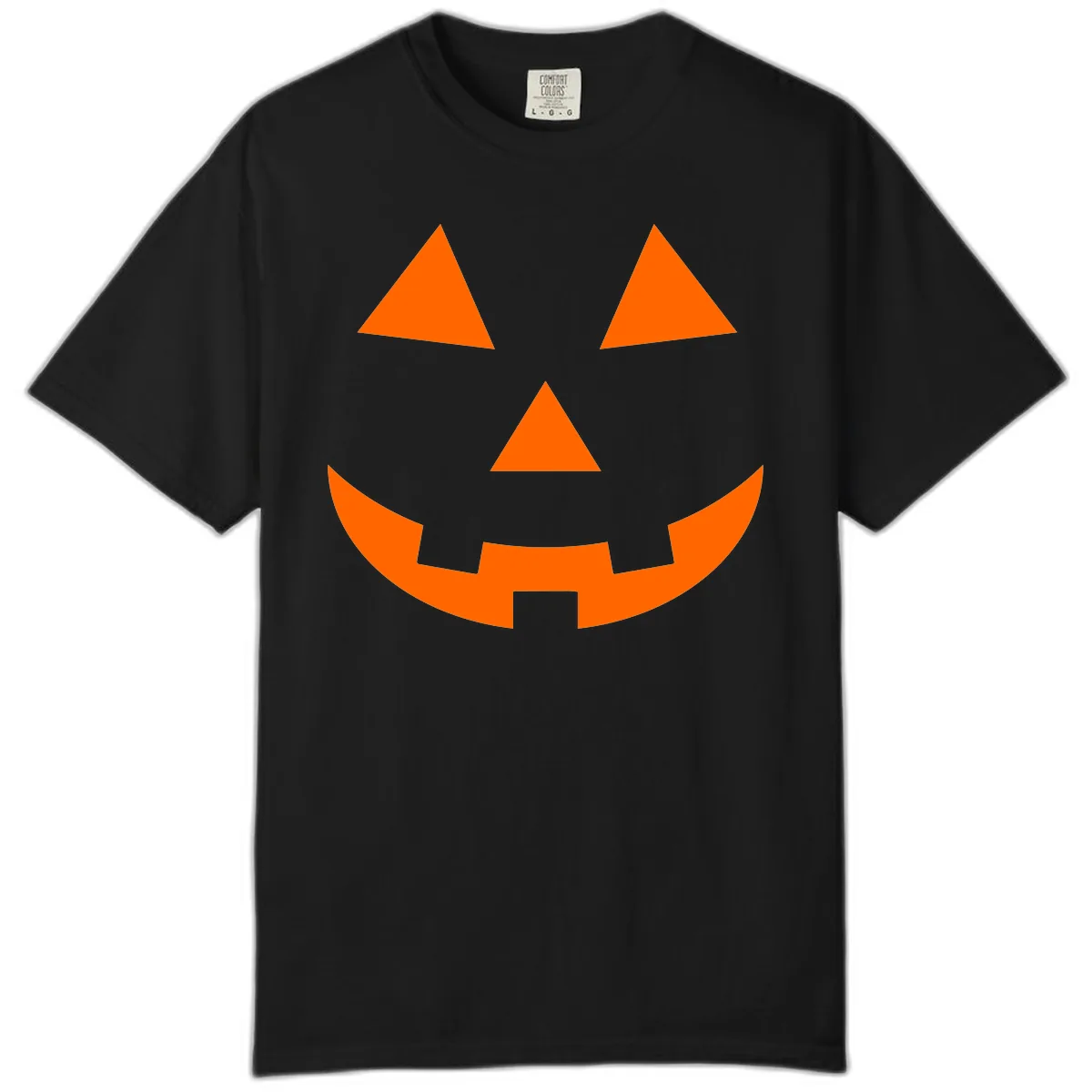 Classic Jack O Lantern Face Comfort Color in Black