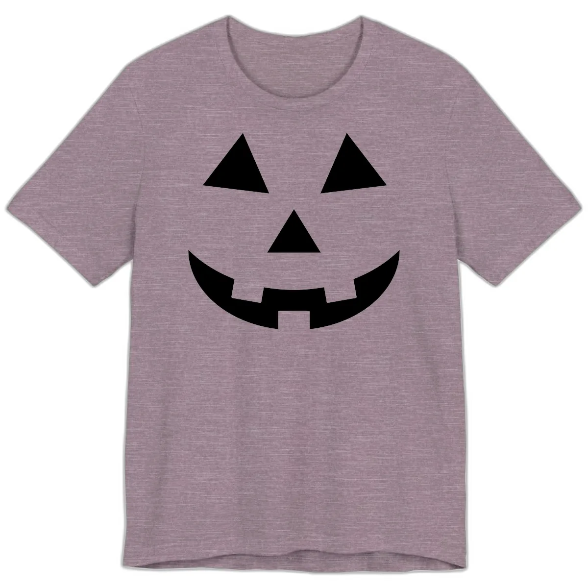 Classic Jack O Lantern Face Premium T-Shirt in Heather Purple