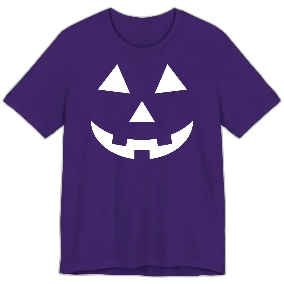 Classic Jack O Lantern Face Premium T-Shirt in Team Purple