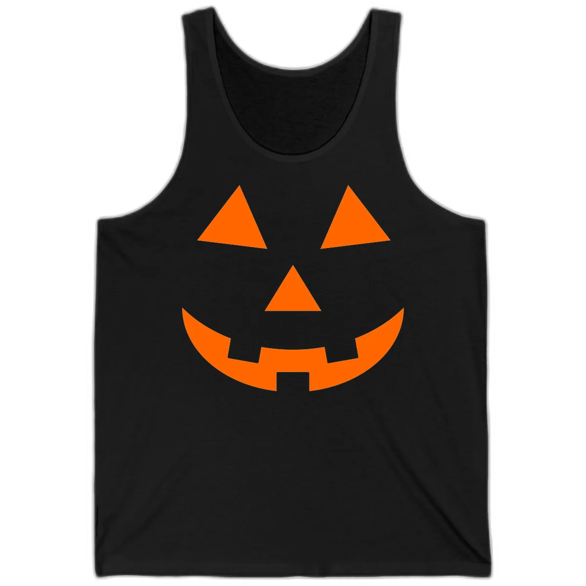 Classic Jack O Lantern Face Tank in Black
