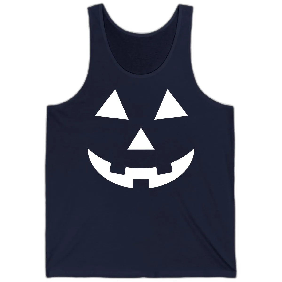 Classic Jack O Lantern Face Tank in Navy