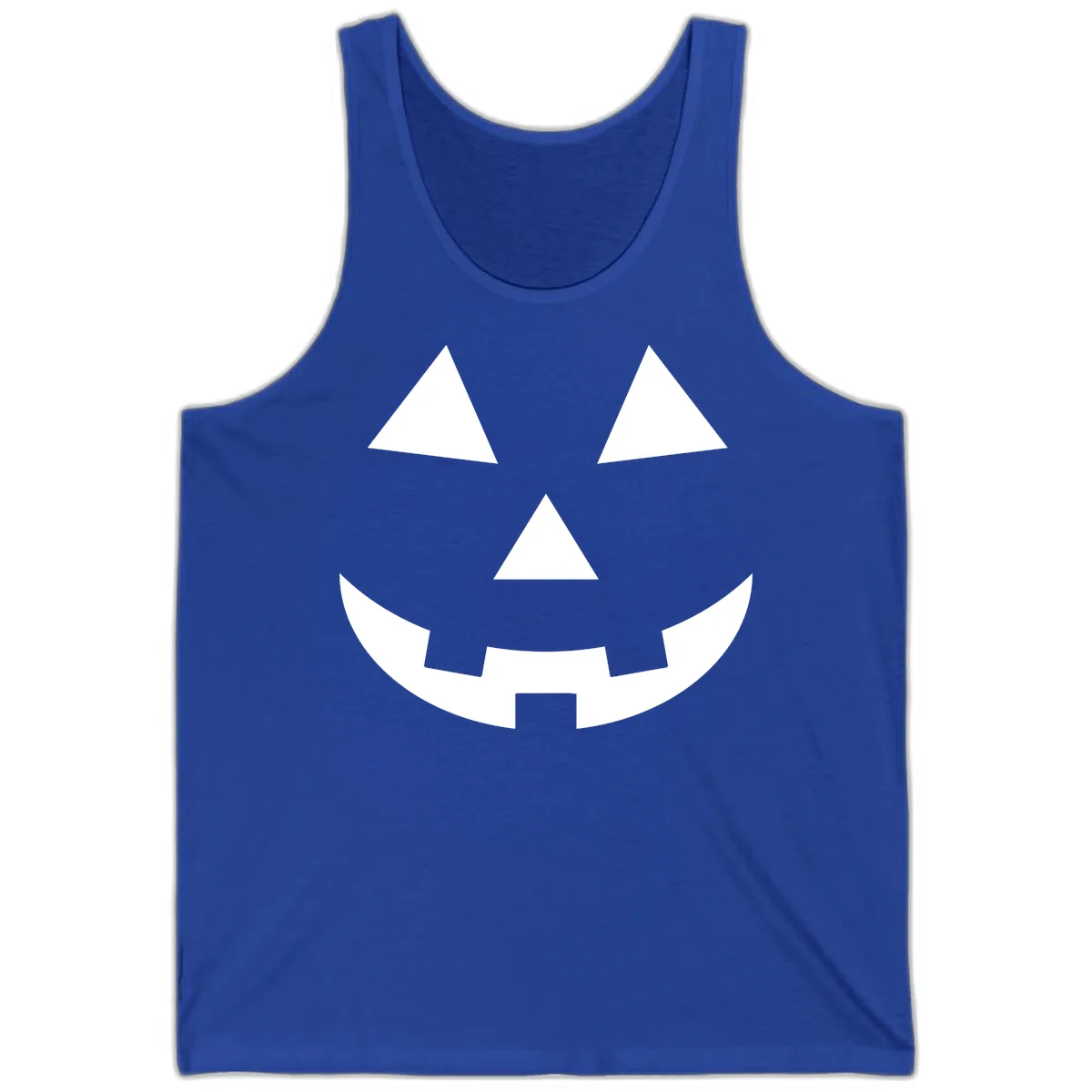 Classic Jack O Lantern Face Tank in True Royal