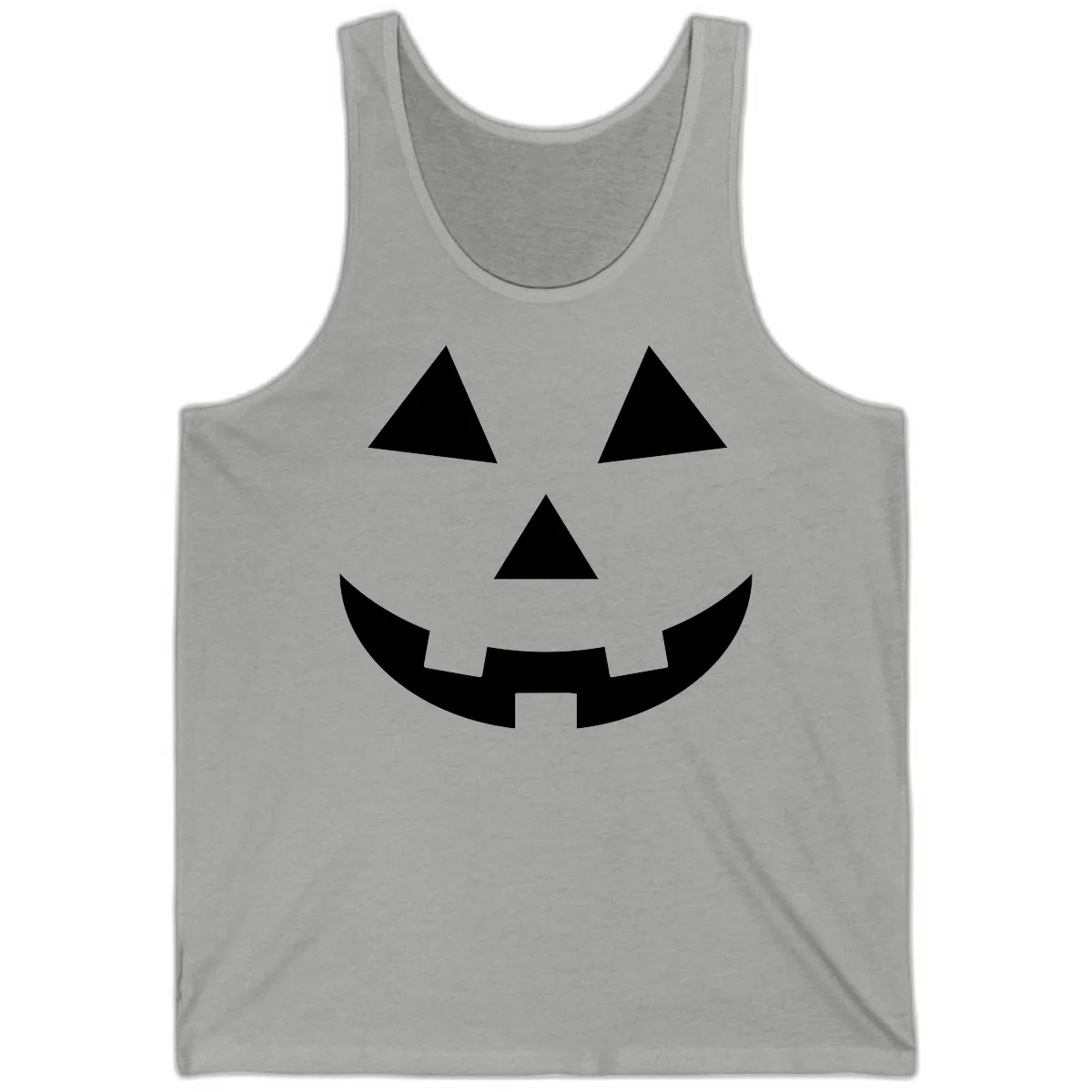 Classic Jack O Lantern Face Tank in Athletic Heather