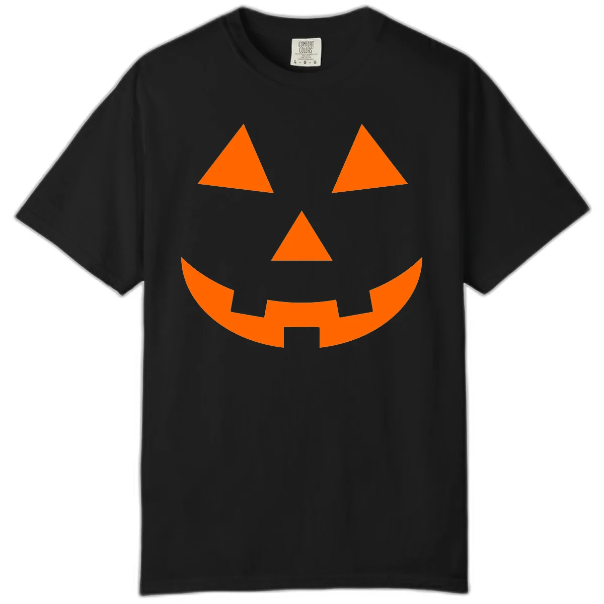 Classic Jack-o-Lantern Face Comfort Color in Black