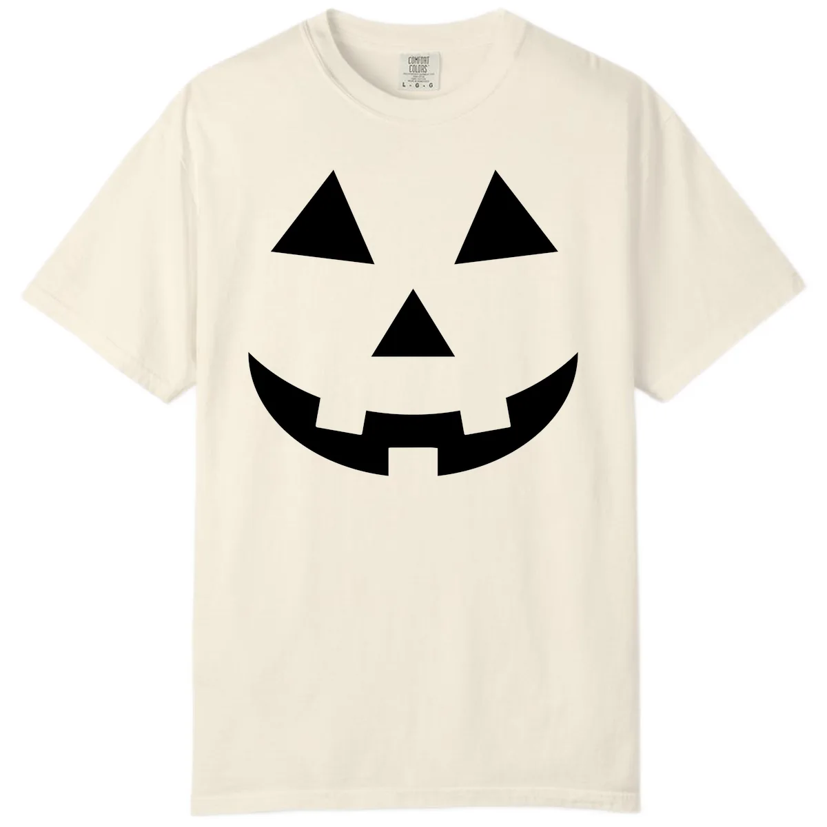 Classic Jack-o-Lantern Face Comfort Color in Ivory
