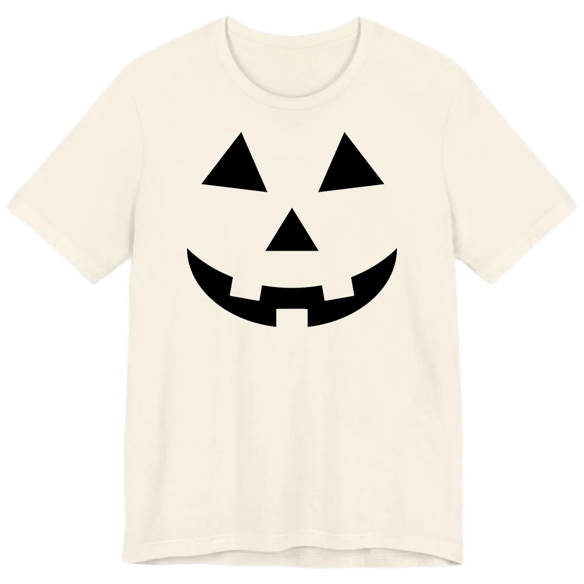 Classic Jack-o-Lantern Face Premium T-Shirt in Natural