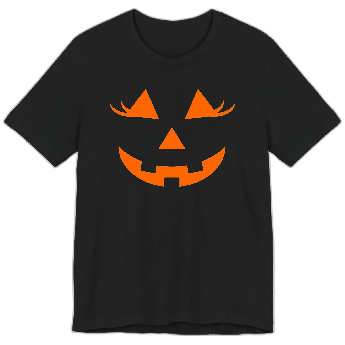 Jack O Lantern Grinning Face Premium T-Shirt in Black