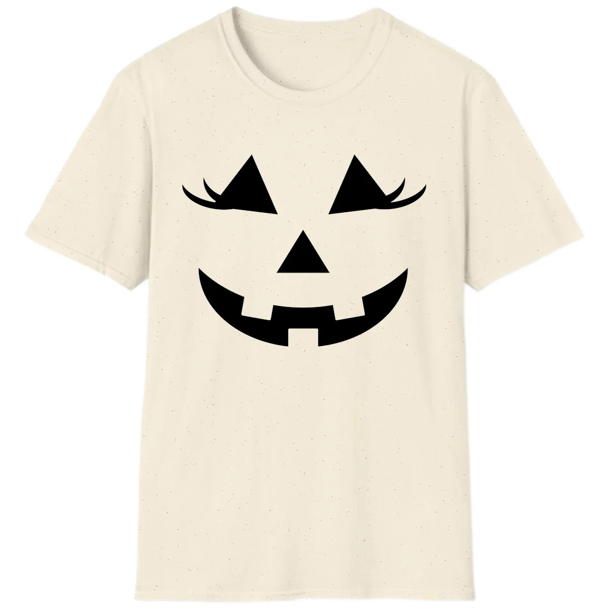 Jack O Lantern Grinning Face T-Shirt in Natural