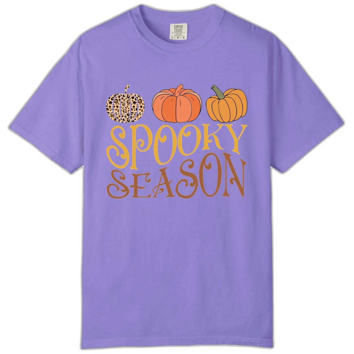 Spooky Season Pumpkin Patch Comfort Color in Violet
