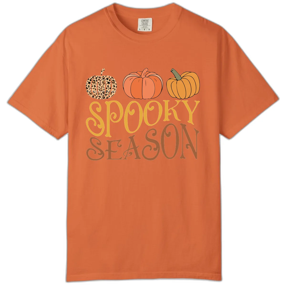 Spooky Season Pumpkin Patch Comfort Color in Burnt Orange