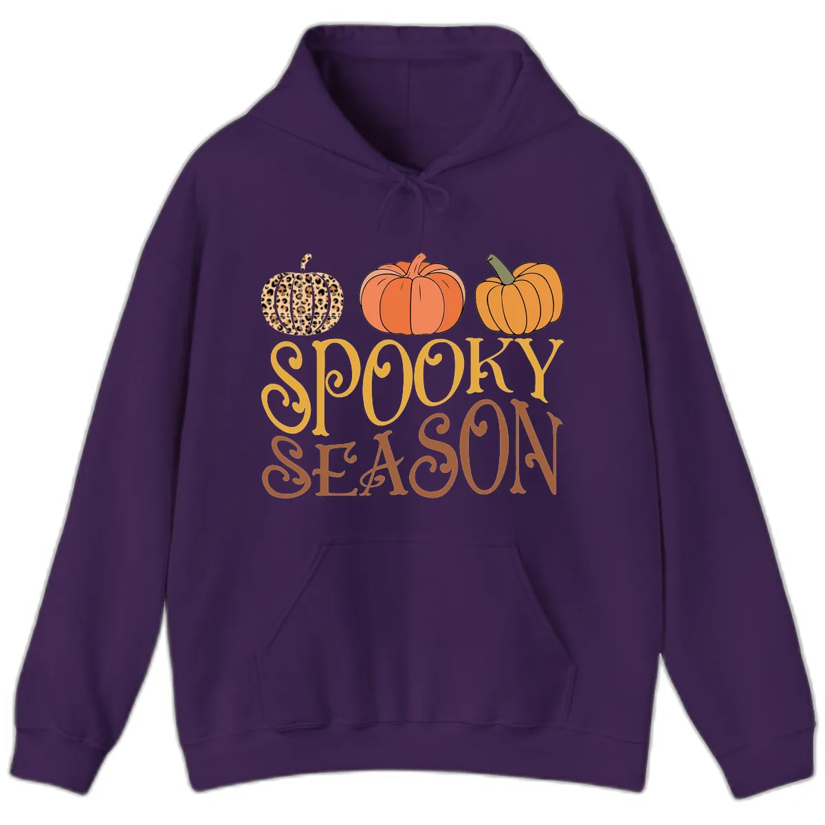 Spooky Season Pumpkin Patch Hoodie in Purple