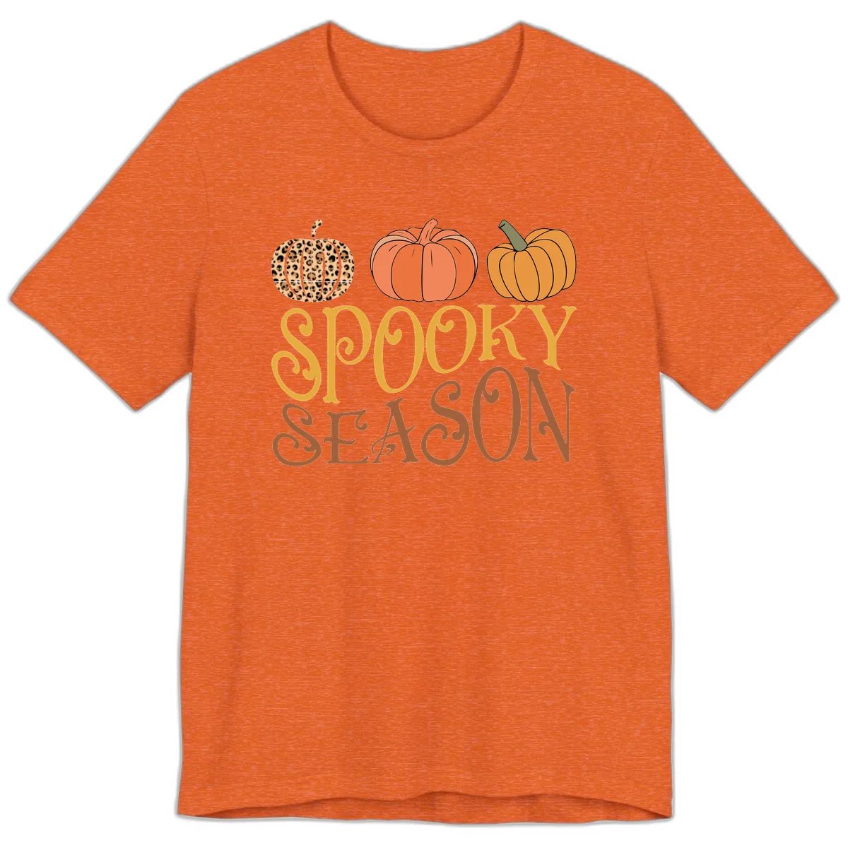 Spooky Season Pumpkin Patch Premium T-Shirt in Heather Orange