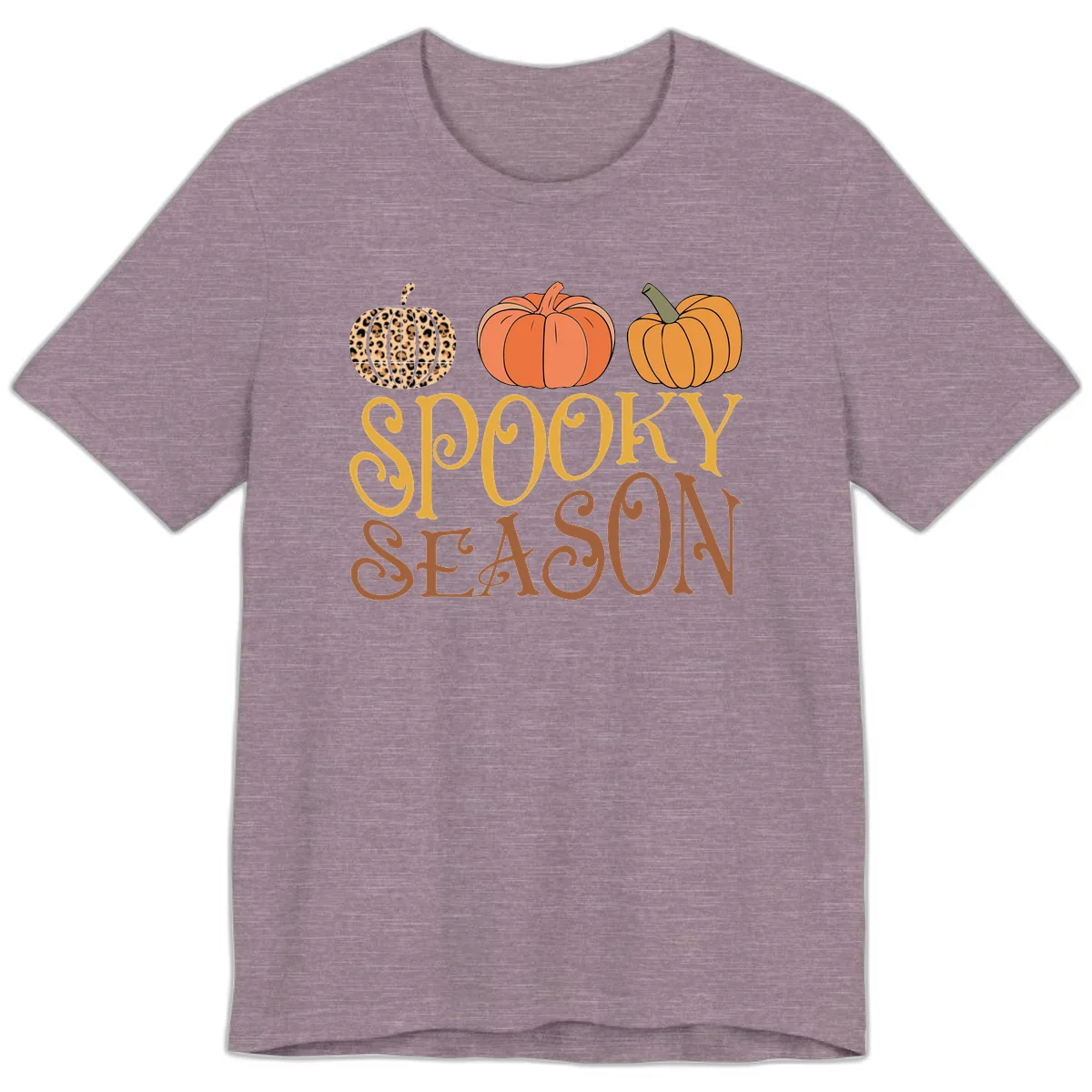 Spooky Season Pumpkin Patch Premium T-Shirt in Heather Purple