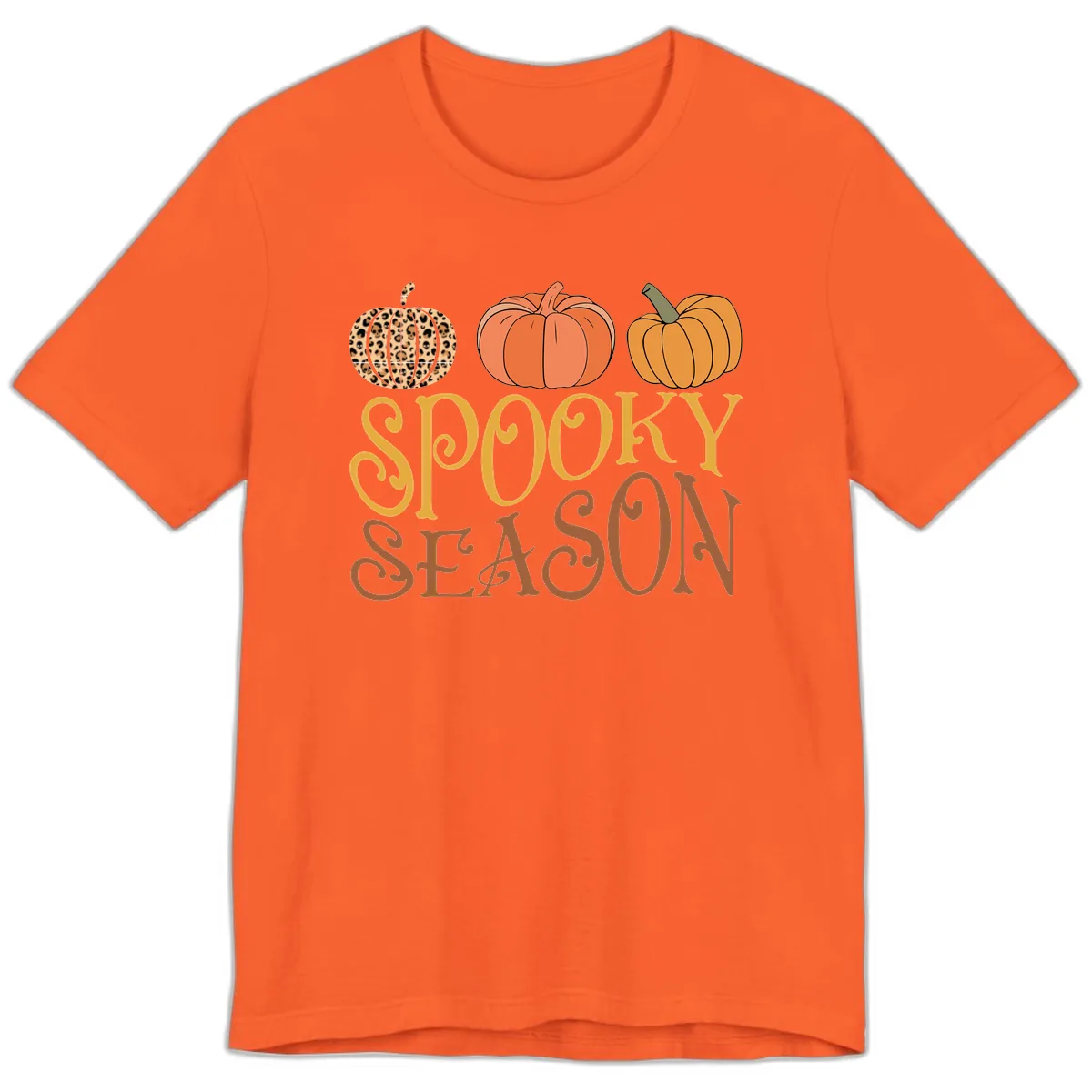 Spooky Season Pumpkin Patch Premium T-Shirt in Orange