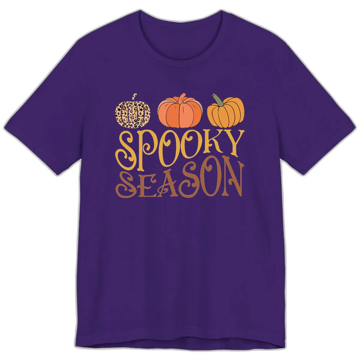 Spooky Season Pumpkin Patch Premium T-Shirt in Team Purple