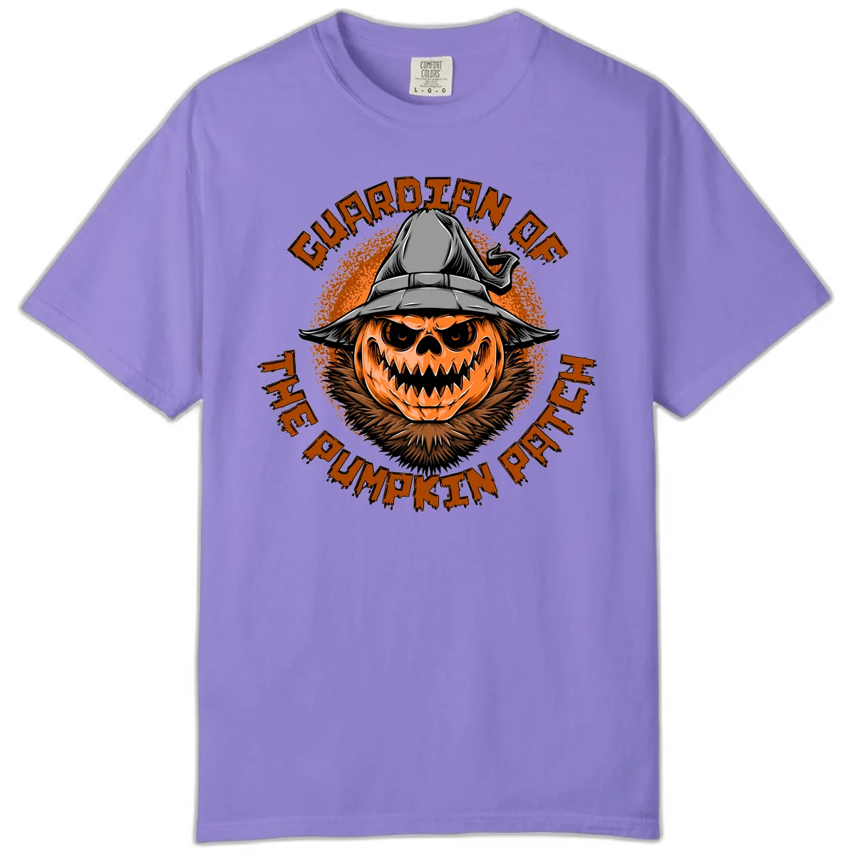 Guardian Of The Pumpkin Patch Comfort Color in Violet