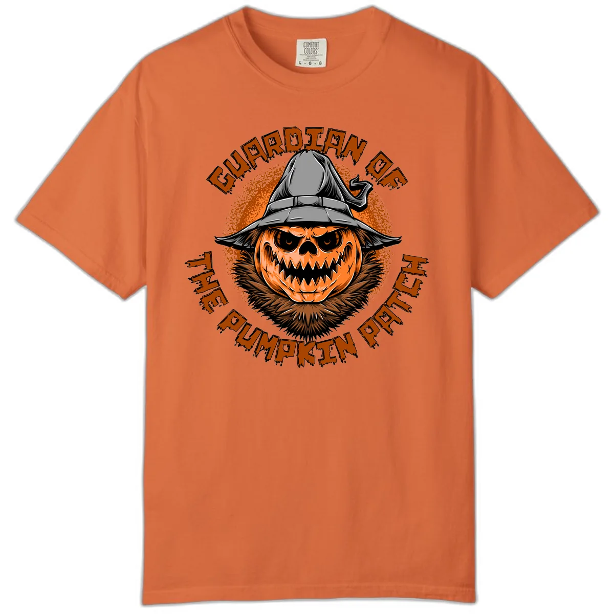 Guardian Of The Pumpkin Patch Comfort Color in Burnt Orange